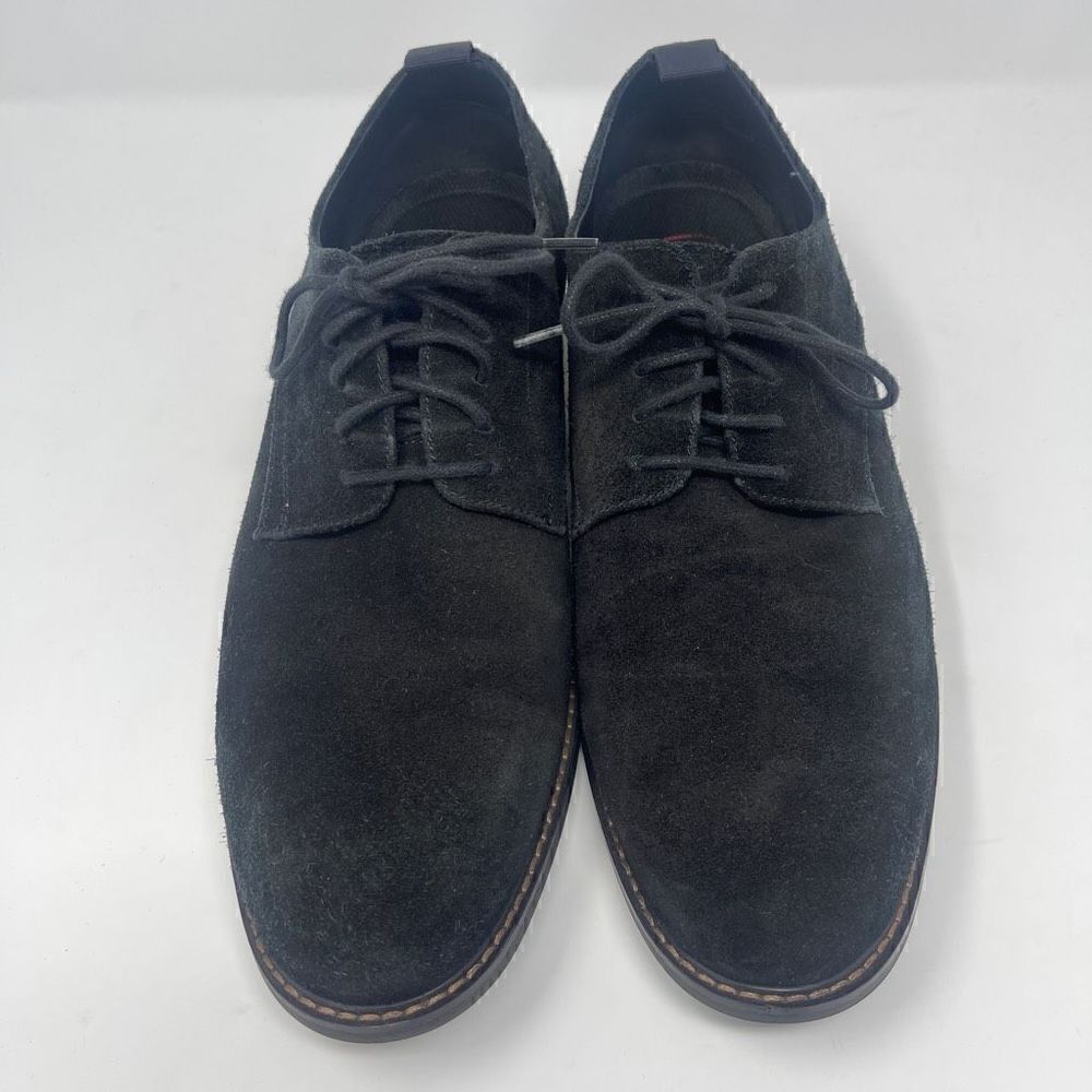 Blondo Men's Black Suede Kenny Plain Toe Derby Shoes Size 11M